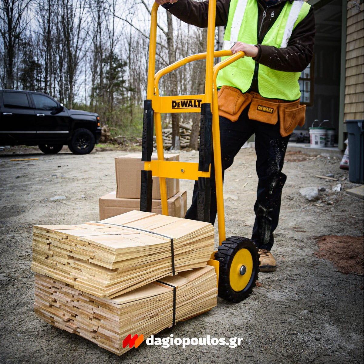 DeWalt DXWT-HT101-KIT Καρότσι Μεταφοράς Με Εκτεταμένη Πλάτη - Αναδιπλούμενη Μπάρα 500Kgr