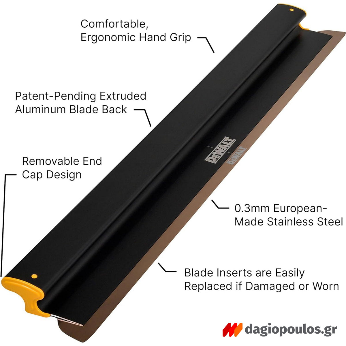 DeWalt DXTT-2-940 Σπάτουλα Φινιρίσματος 40" 1016mm ΑΝΟΞΕΙΔΩΤΗ