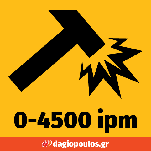 DeWalt DCH253N-XJ SDS Plus Brushless Σκαπτικό Πνευματικό Πιστολέτο Μπαταρίας 2.1J 2.5Kgr 18V Li-Ion SOLO