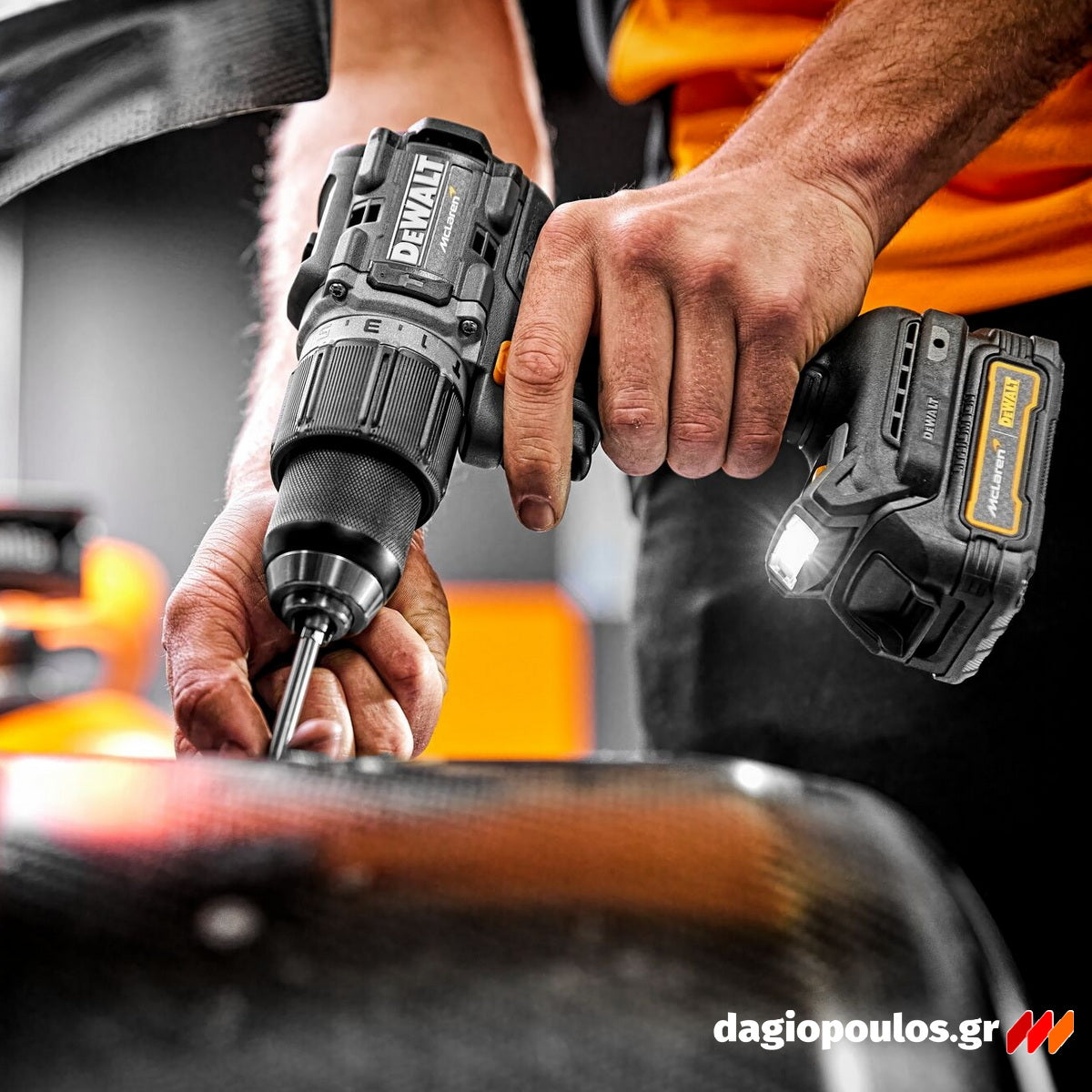 DeWalt McLaren DCK2222MP2T-QW Σετ Brushless Κρουστικό Δραπανακατσάβιδο & Παλμικό Κατσαβίδι 18V Με 2 Μπατ.5.0Ah - Βαλίτσα T-STAK