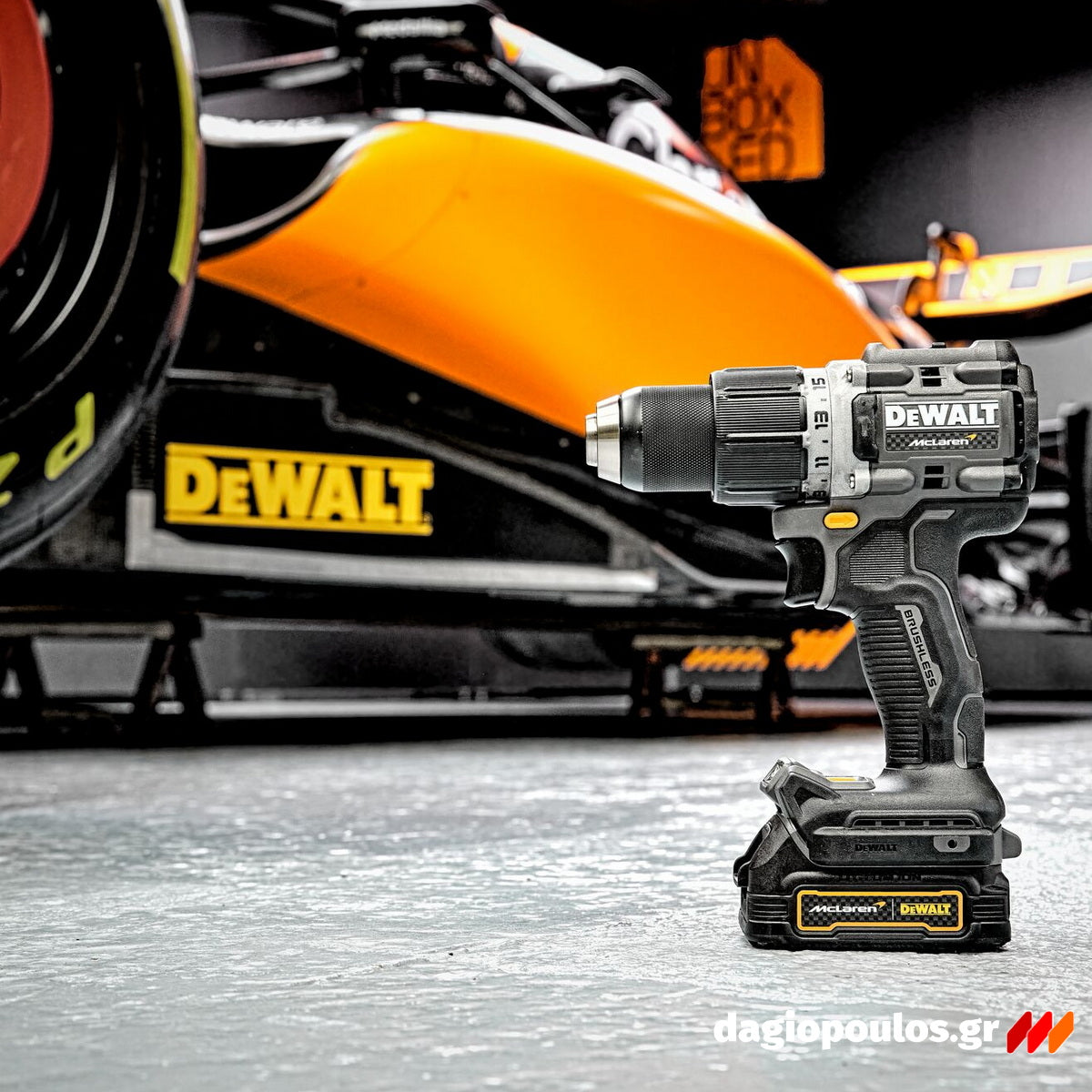 DeWalt McLaren DCK2222MP2T-QW Σετ Brushless Κρουστικό Δραπανακατσάβιδο & Παλμικό Κατσαβίδι 18V Με 2 Μπατ.5.0Ah - Βαλίτσα T-STAK