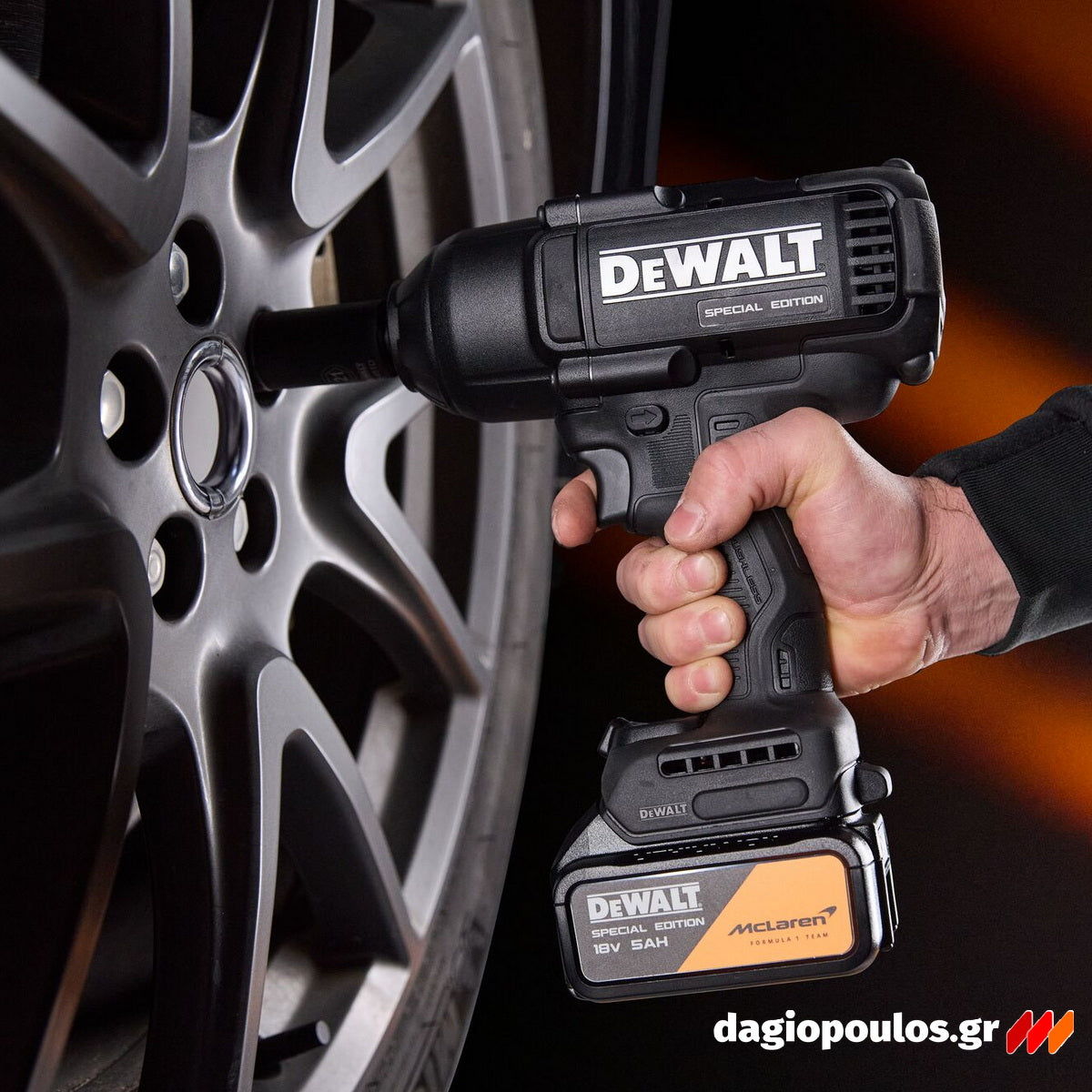 DeWalt McLaren DCK3222MP2T-QW Συλλογή Brushless Δραπανοκατσάβιδο, Τροχός & Μπουλονόκλειδο 18V Με 2 Μπατ.5.0Ah - Βαλίτσα T-Stak