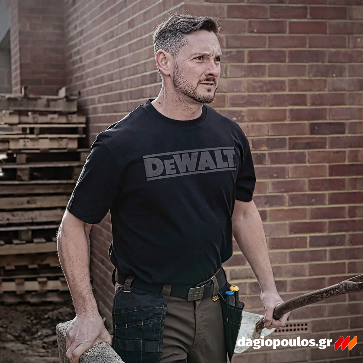 DeWalt DWC52-001 Oxide T-Shirt Μπλούζα Εργασίας Μαύρο