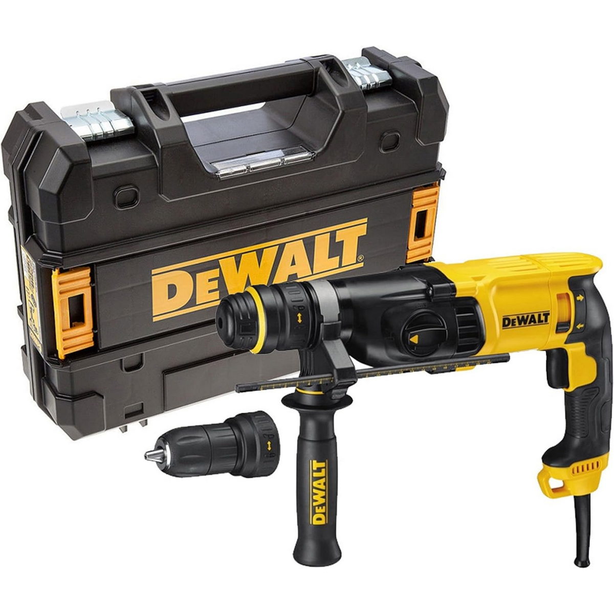DeWalt D25134K-QS SDS Plus Ηλεκτρικό Πνευματικό Πιστολέτο 2.8J 800W & Βαλίτσα T-Stak EXTRA Τσοκ