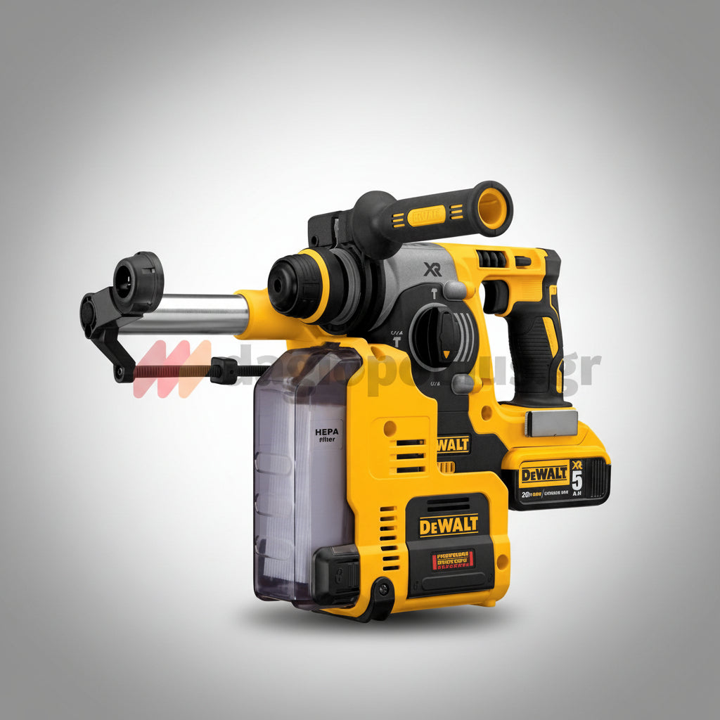 Dewalt D25303DH-XJ Brushless Αναρροφητήρας (Απορροφητήρας) - Συλλέκτης Σκόνης Μπαταρίας Για Δράπανα SDS 18V Li-Ion SOLO