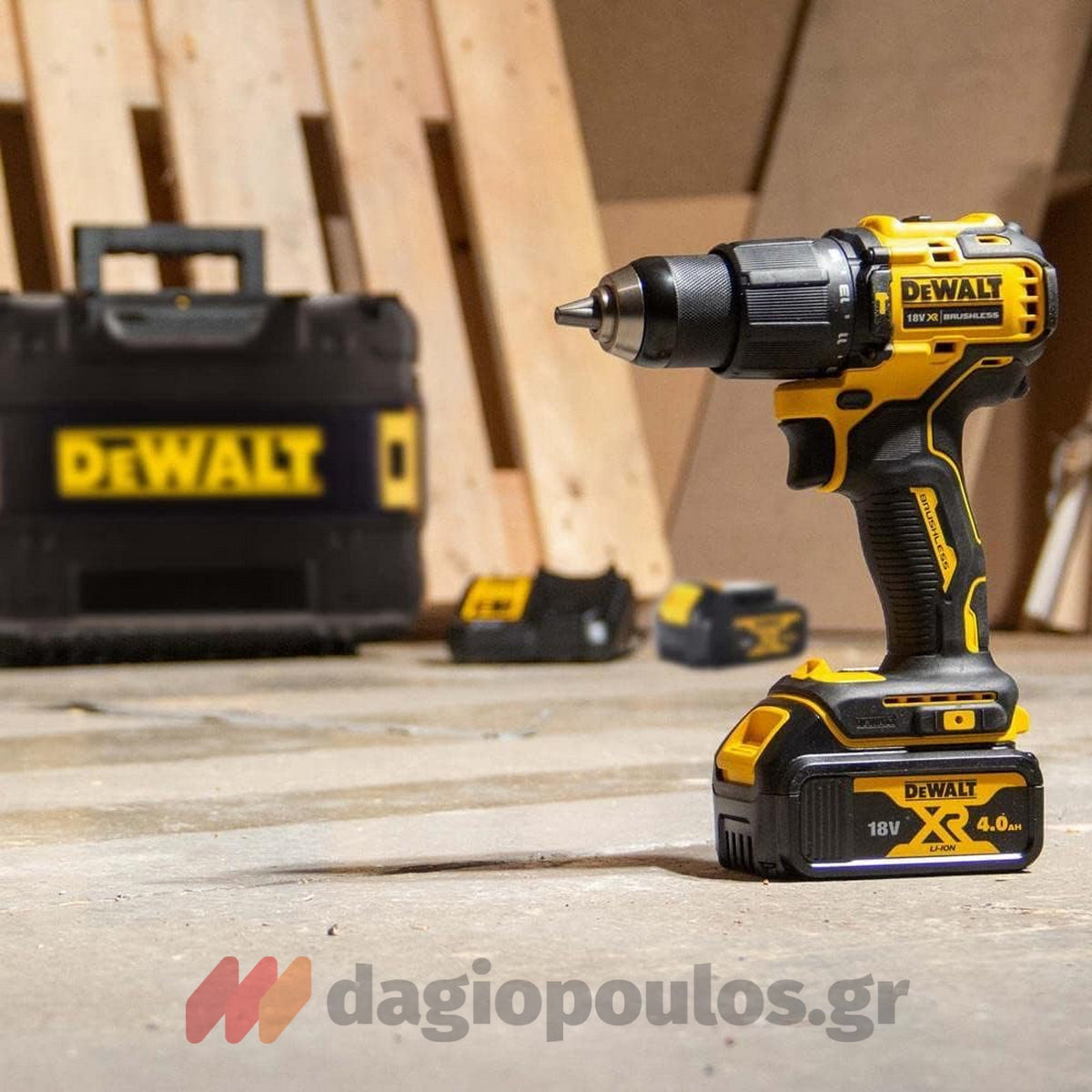 DeWalt DCD709P2T Brushless Κρουστικό Δραπανοκατσάβιδο Μπαταρίας 18V Li-Ion Με 2 Μπαταρίες 5.0Ah & Βαλίτσα T-Stak