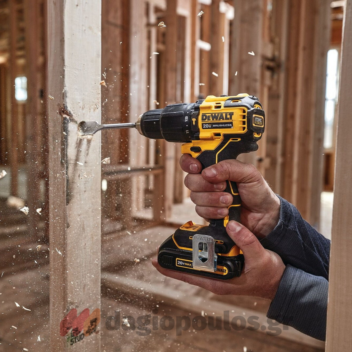 DeWalt DCD709P2T Brushless Κρουστικό Δραπανοκατσάβιδο Μπαταρίας 18V Li-Ion Με 2 Μπαταρίες 5.0Ah & Βαλίτσα T-Stak