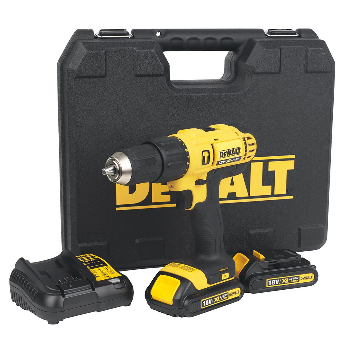 DeWalt DCD776C2-QW Κρουστικό Δραπανοκατσάβιδο Μπαταρίας 18V Li-Ion Με 2 Μπατ.1.3Ah - Φορτιστή -Βαλίτσα
