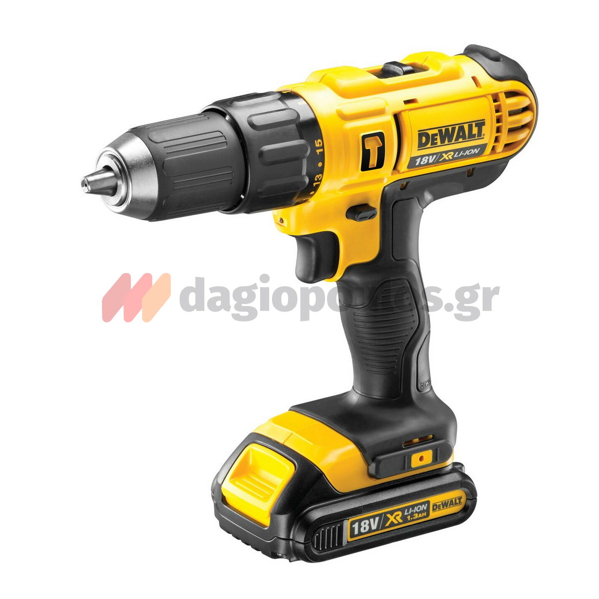 DeWalt DCD776C2-QW Κρουστικό Δραπανοκατσάβιδο Μπαταρίας 18V Li-Ion Με 2 Μπατ.1.3Ah - Φορτιστή -Βαλίτσα