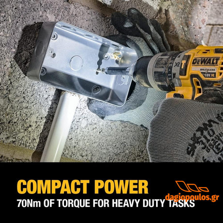 Dewalt DCD796P2 Brushless Κρουστικό Δραπανοκατσάβιδο 18V 2 Μπαταρίες 5.0Ah | digiopoulos.com