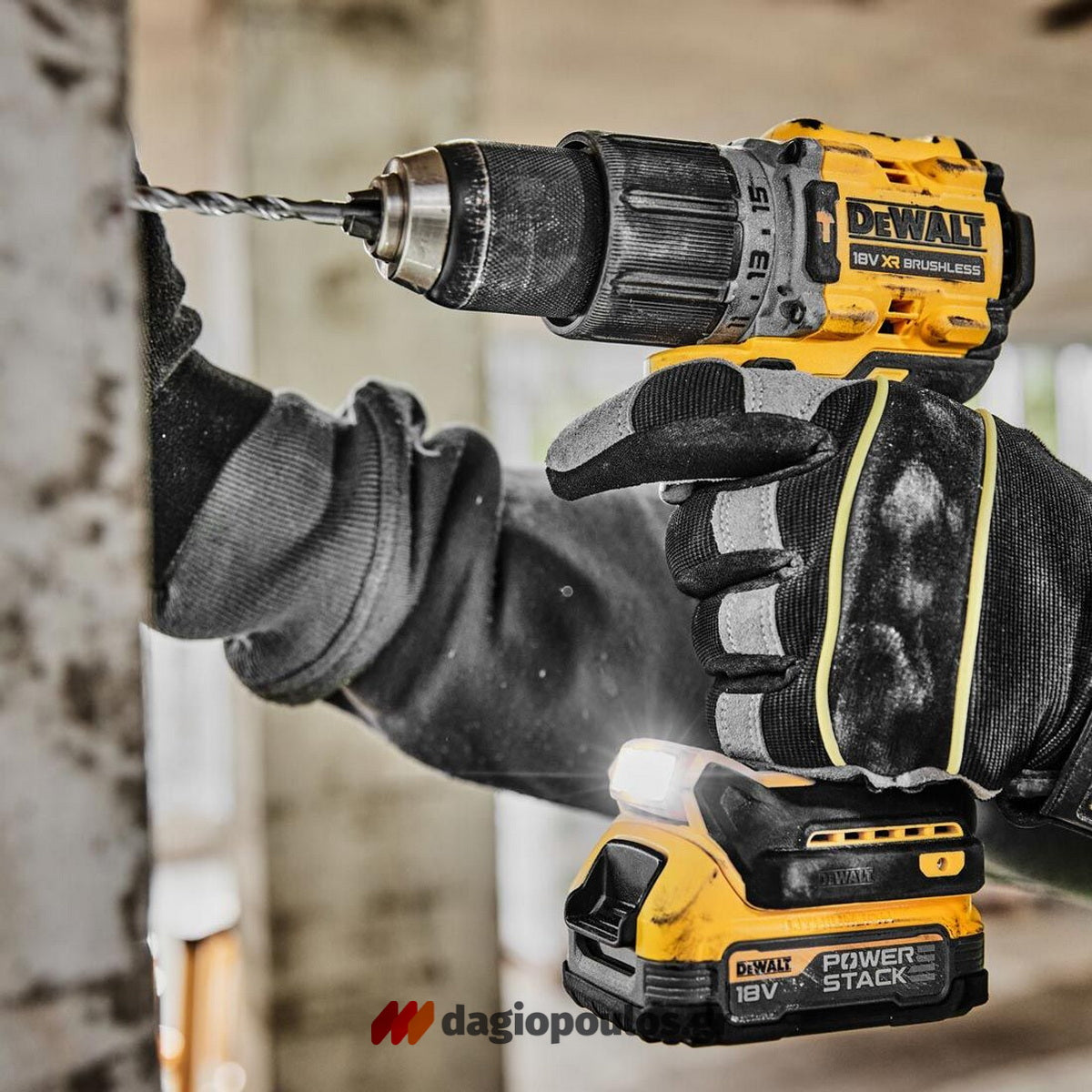 DeWalt DCD805H2T-QW Brushless Κρουστικό Δραπανοκατσάβιδο Μπαταρίας 18V Li-Ion Με 2 Μπαταρίες 5.0Ah Powerstack & Βαλίτσα T-Stak