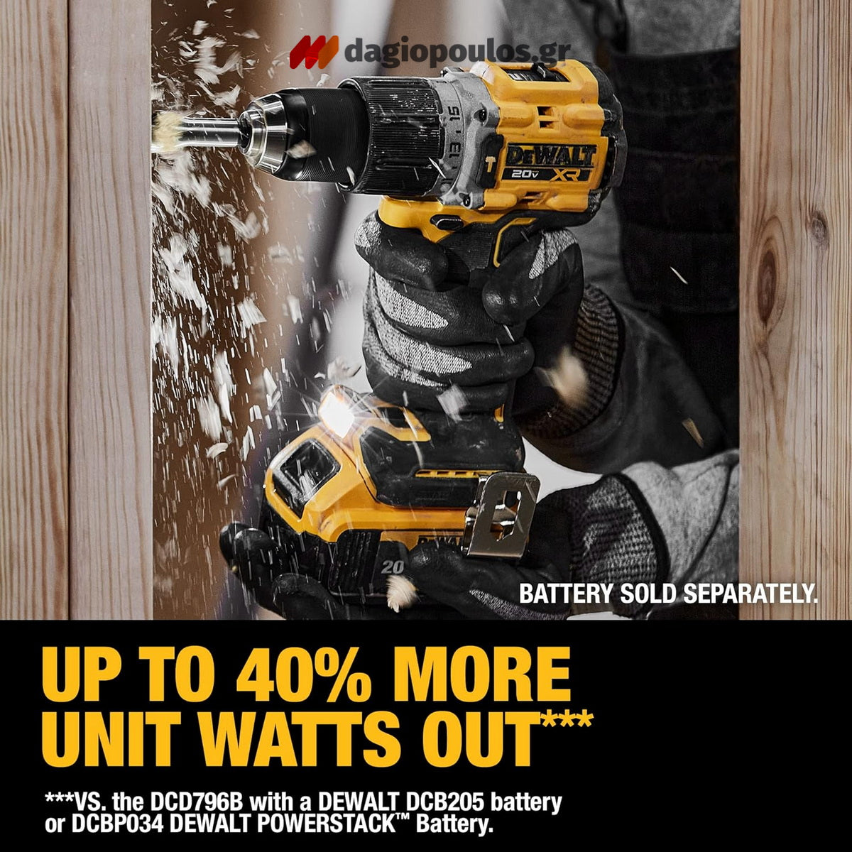 DeWalt DCD805H2T-QW Brushless Κρουστικό Δραπανοκατσάβιδο Μπαταρίας 18V Li-Ion Με 2 Μπαταρίες 5.0Ah Powerstack & Βαλίτσα T-Stak