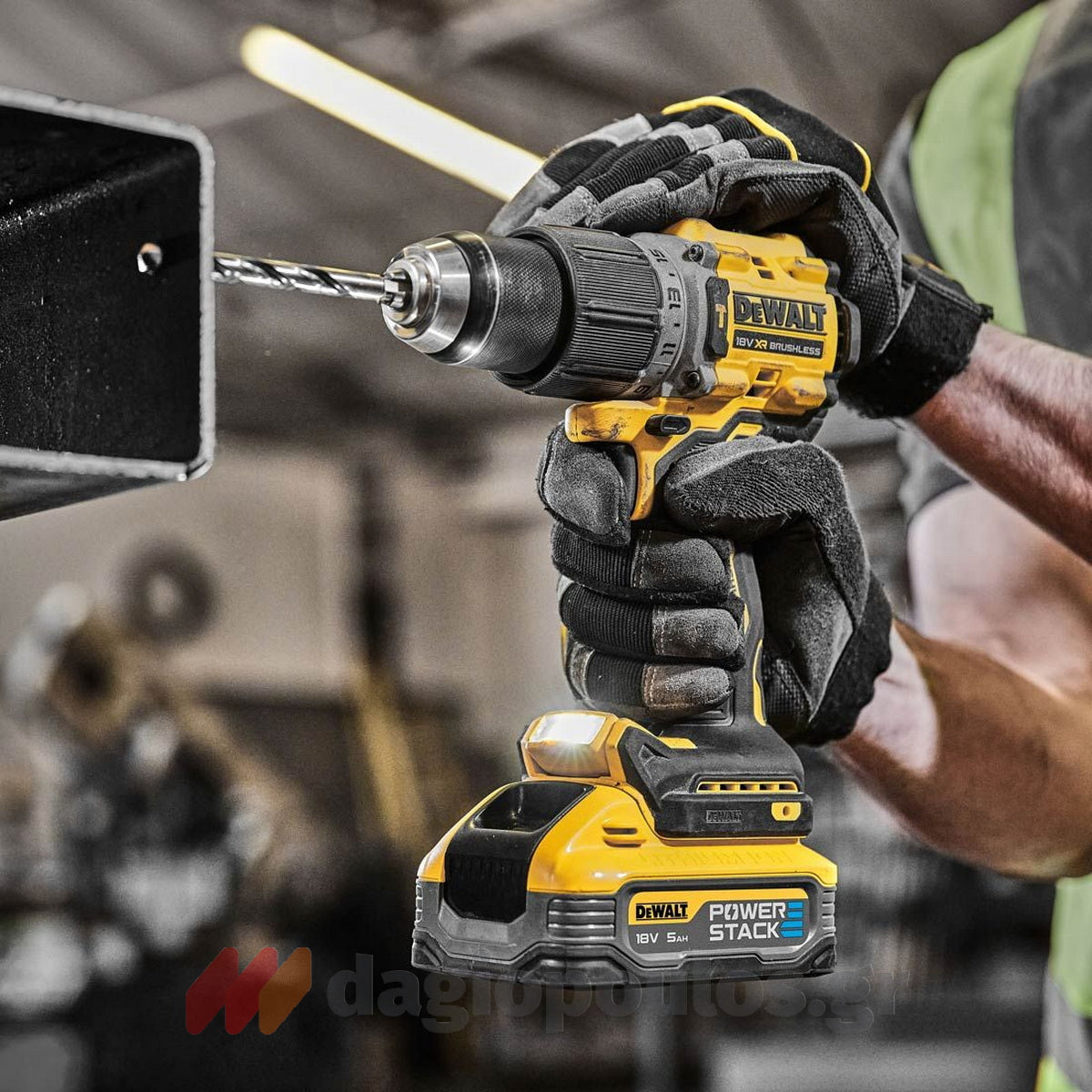 DeWalt DCK2050E2T-QW Brushless Συλλογή Κρουστικό Δραπανοκατσάβιδο & Παλμικό Κατσαβίδι 18V Li-Ion Με 2 Μπαταρίες 1.7Ah & Βαλίτσα T-Stak