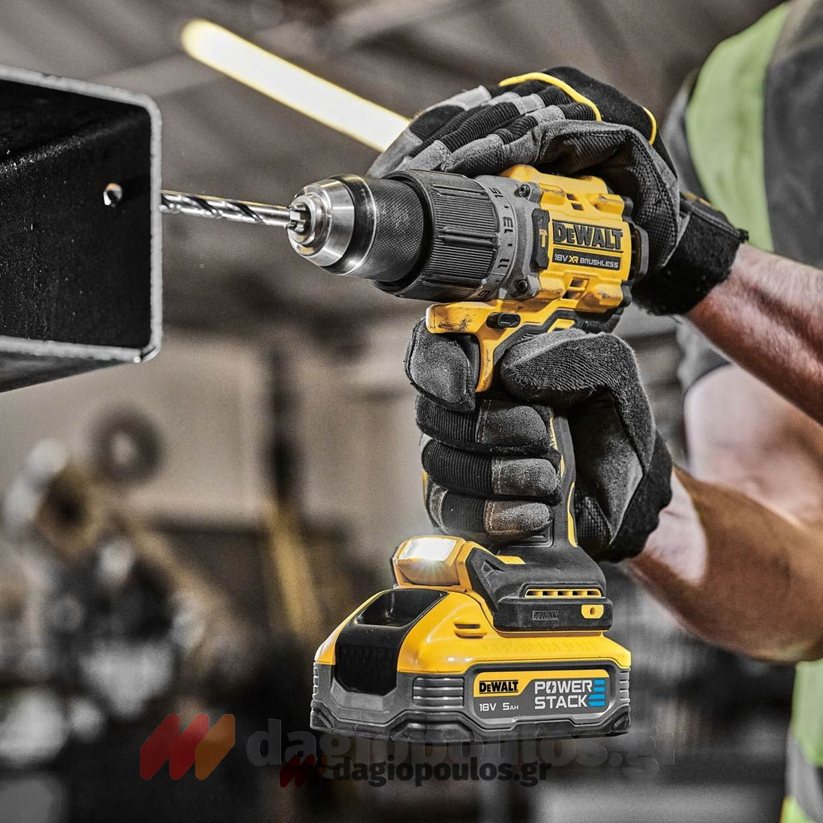 DeWalt DCD805H2T-QW Brushless Κρουστικό Δραπανοκατσάβιδο Μπαταρίας 18V Li-Ion Με 2 Μπαταρίες 5.0Ah Powerstack & Βαλίτσα T-Stak