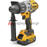 DeWalt DCK276P3T-QW Brushless Συλλογή Δραπανοκατσάβιδο & Παλμικό Κατσαβίδι Μπαταρίας 18V Li-Ion Με 3 Μπαταρίες 5.0Ah & Βαλίτσα T-Stak