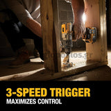DeWalt DCD996P2 Brushless Κρουστικό Δραπανοκατσάβιδο Μπαταρίας 18V Li-Ion Με 2 Μπαταρίες 5.0Ah & Βαλίτσα T-Stak