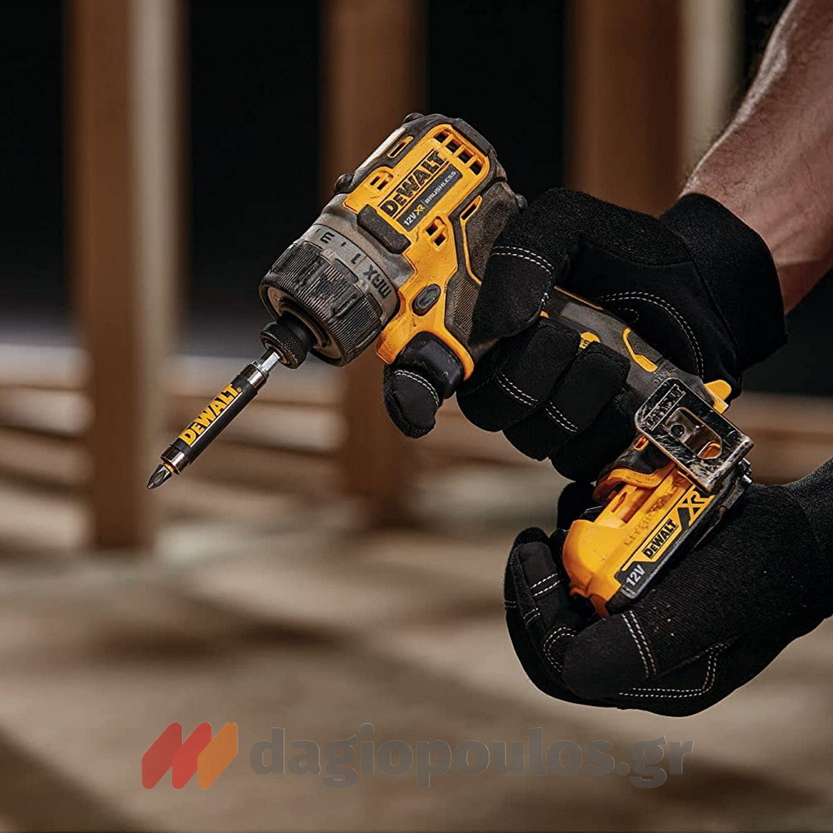 DeWalt DCF601D2-QW Brushless Κατσαβίδι Παλμικό Μπαταρίας 12V Li-Ion Με 2 Μπαταρίες 2.0Ah & Βαλίτσα