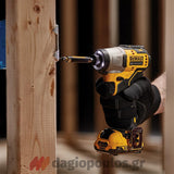 DeWalt DCK2110L2T-QW Συλλογή Brushless Δραπανοκατσάβιδο Μπαταρίας & Παλμικό Κατσαβίδι 12V Li-Ion Με 2 Μπαταρίες 3.0Ah & Βαλίτσα T-Stak