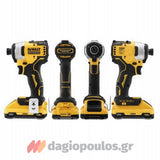 DeWalt DCF809L2T Brushless Παλμικό Κατσαβίδι Μπαταρίας 18V Li-Ion Με 2 Μπαταρίες 3.0Ah & Βαλίτσα T-Stak