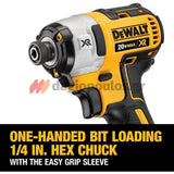 DeWalt DCF887NT-XJ Brushless Παλμικό Κατσαβίδι Μπαταρίας 18V Li-Ion 1/4" 205Nm SOLO - Βαλίτσα T-Stak