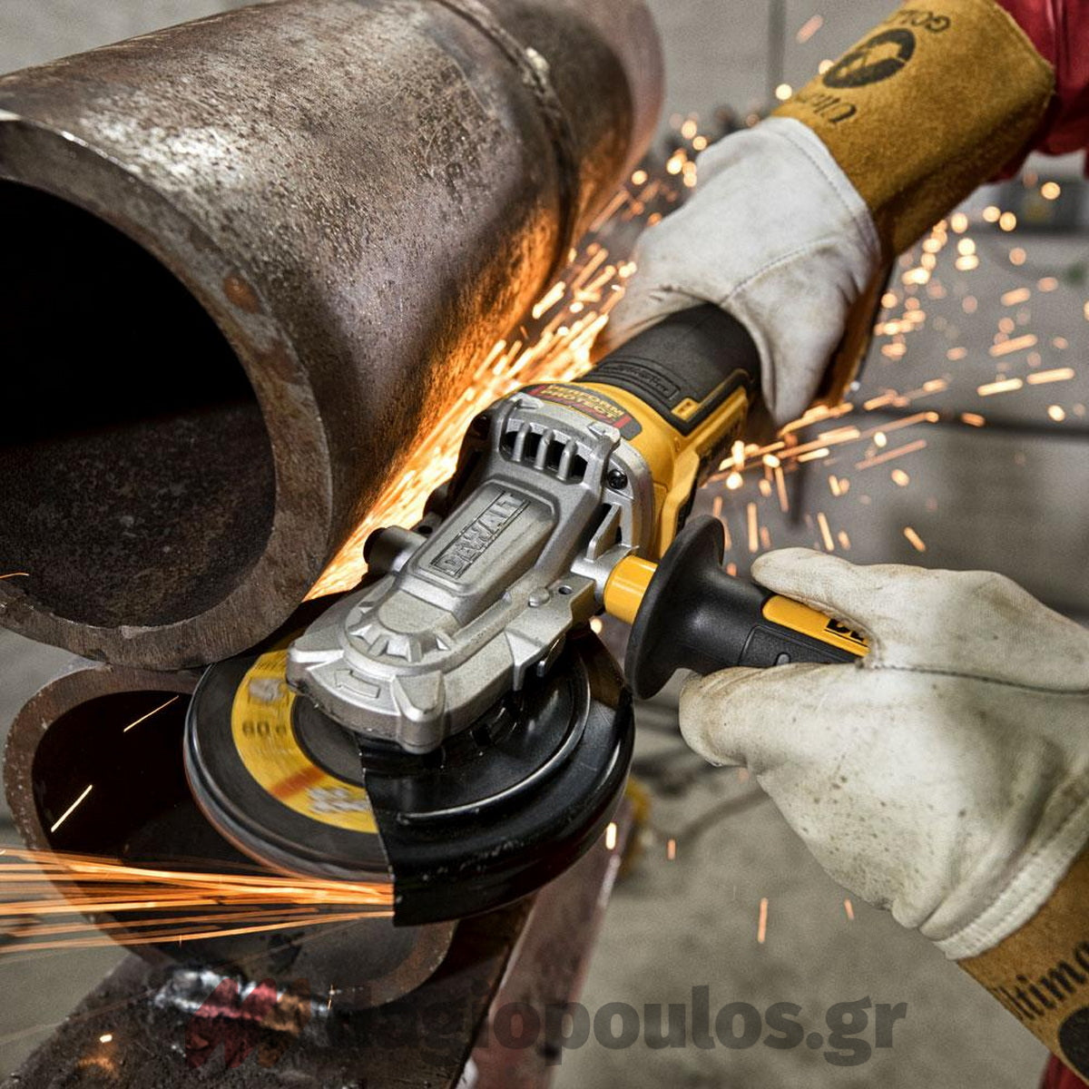 DeWalt DCG405FN-XJ Brushless Γωνιακός Τροχός Μπαταρίας 18V Li-Ion XR 125mm ΧΑΜΗΛΟΥ ΠΡΟΦΙΛ SOLO + ΔΩΡΟ 40 Δίσκοι DT3507 125mm