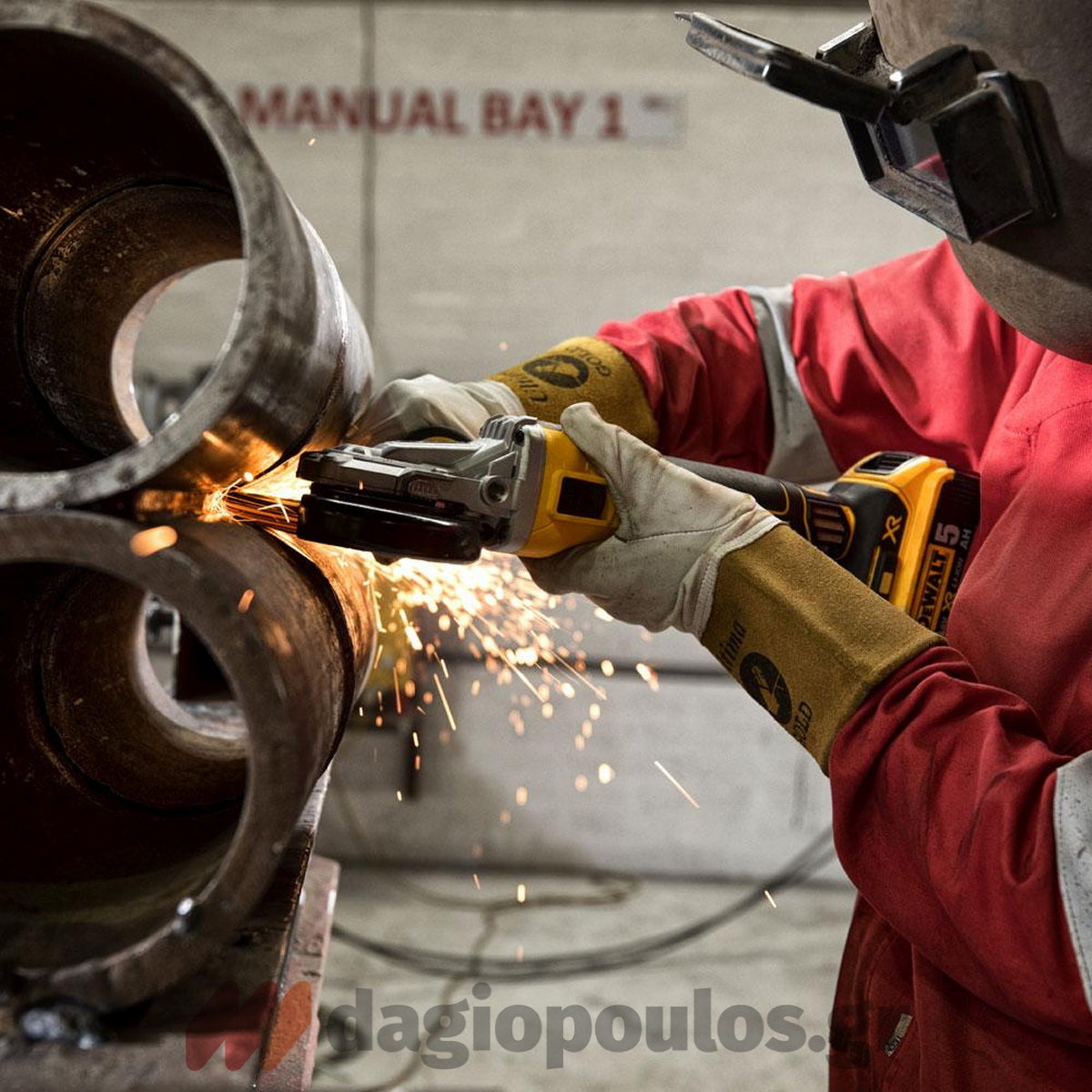 DeWalt DCG405FN-XJ Brushless Γωνιακός Τροχός Μπαταρίας 18V Li-Ion XR 125mm ΧΑΜΗΛΟΥ ΠΡΟΦΙΛ SOLO + ΔΩΡΟ 40 Δίσκοι DT3507 125mm