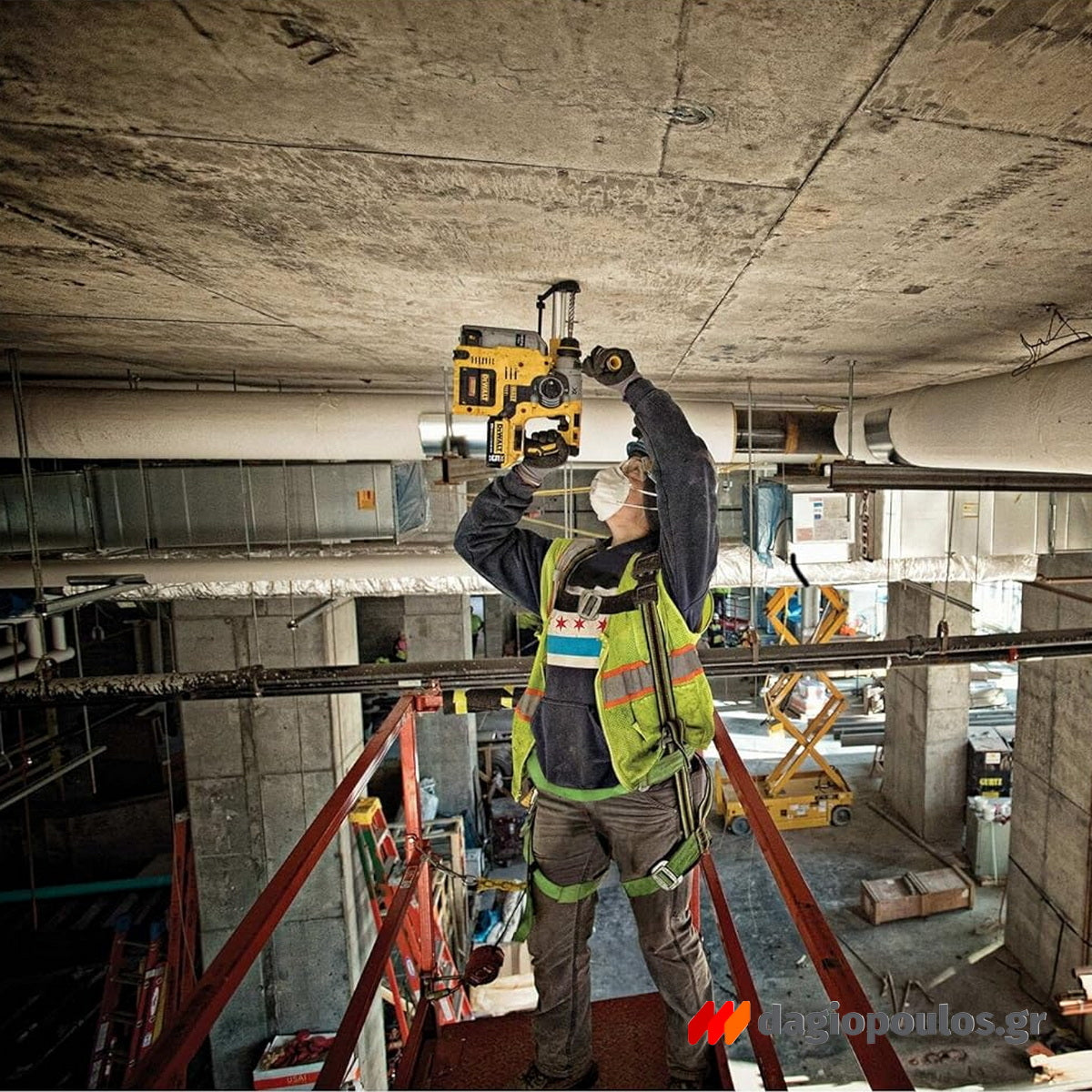 DeWalt DCH273H2T-QW SDS Plus Brushless Σκαπτικό Περιστροφικό Πνευματικό Πιστολέτο 18V Li-Ion Με 2 Μπαταρίες 5.0Ah Powerstack & Βαλίτσα T-Stak