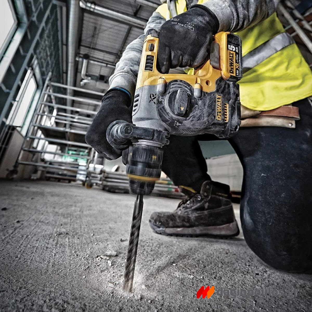 DeWalt DCH273H2T-QW SDS Plus Brushless Σκαπτικό Περιστροφικό Πνευματικό Πιστολέτο 18V Li-Ion Με 2 Μπαταρίες 5.0Ah Powerstack & Βαλίτσα T-Stak