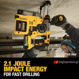DeWalt DCH273NT-XJ SDS Plus Brushless Σκαπτικό Περιστροφικό Πνευματικό Πιστολέτο 18V Li-Ion SOLO & Βαλίτσα T-Stak