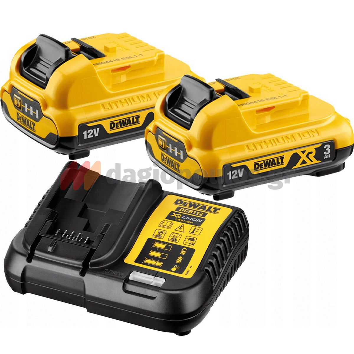 DeWalt DCK2110L2T-QW Συλλογή Brushless Δραπανοκατσάβιδο Μπαταρίας & Παλμικό Κατσαβίδι 12V Li-Ion Με 2 Μπαταρίες 3.0Ah & Βαλίτσα T-Stak
