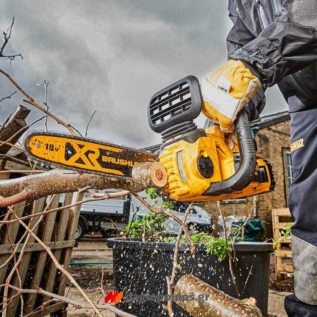 DeWalt DCM565P1-QW Brushless Αλυσοπρίονο Μπαταρίας 18V Li-Ion Με Μπαταρία XR 5.0Ah