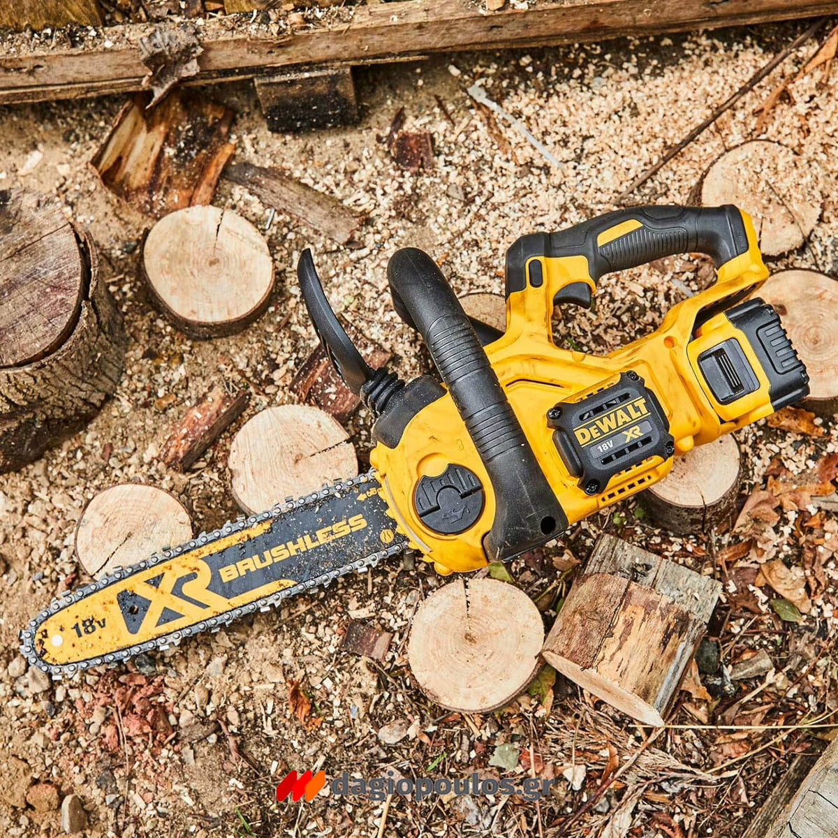 DeWalt DCM565P1-QW Brushless Αλυσοπρίονο Μπαταρίας 18V Li-Ion Με Μπαταρία XR 5.0Ah
