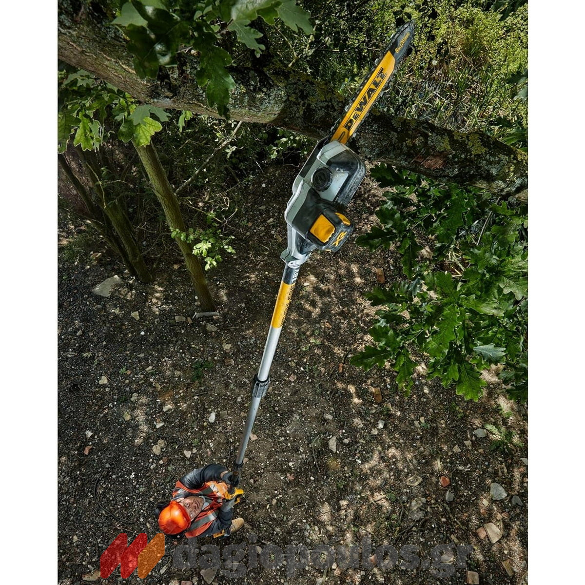 DeWalt DCMPS567P1-QW Brushless Τηλεσκοπικό Αλυσοπρίονο (Κονταροπρίονο) XR Li-Ion 18V 20cm Με Μπαταρία 5.0Ah