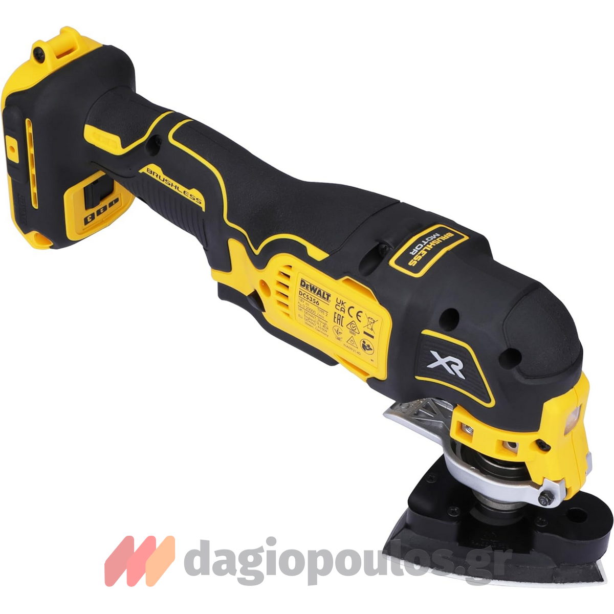 DeWalt DCS356P2-QW Brushless Πολυεργαλείο Μπαταρίας 18V Li-Ion Με 2 Μπατ.5.0Ah - Φορτιστή - Βαλίτσα - Εξαρτήματα