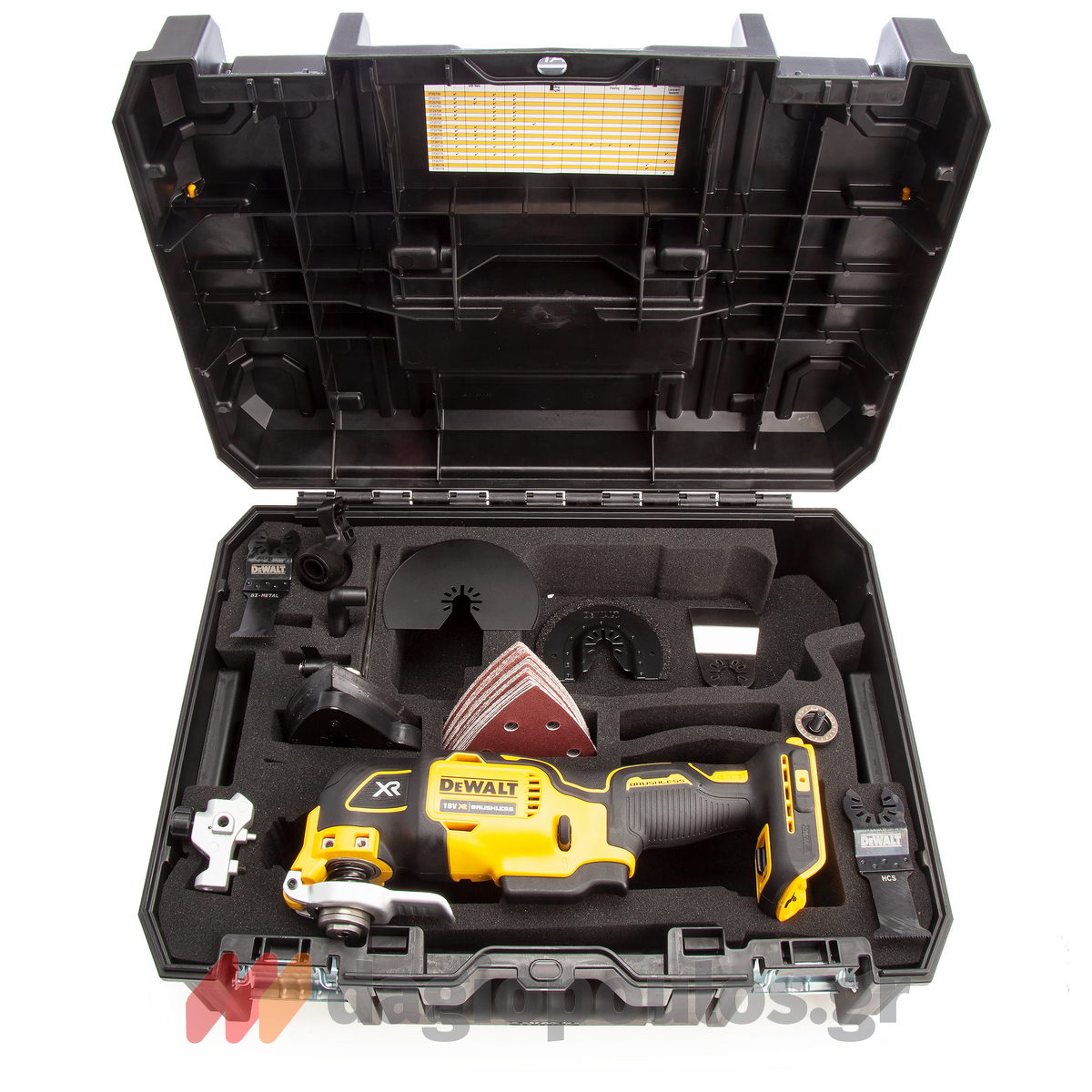 DeWalt DCS356N-XJ Brushless Πολυεργαλείο Μπαταρίας 18V Li-Ion SOLO Με Εξαρτήματα