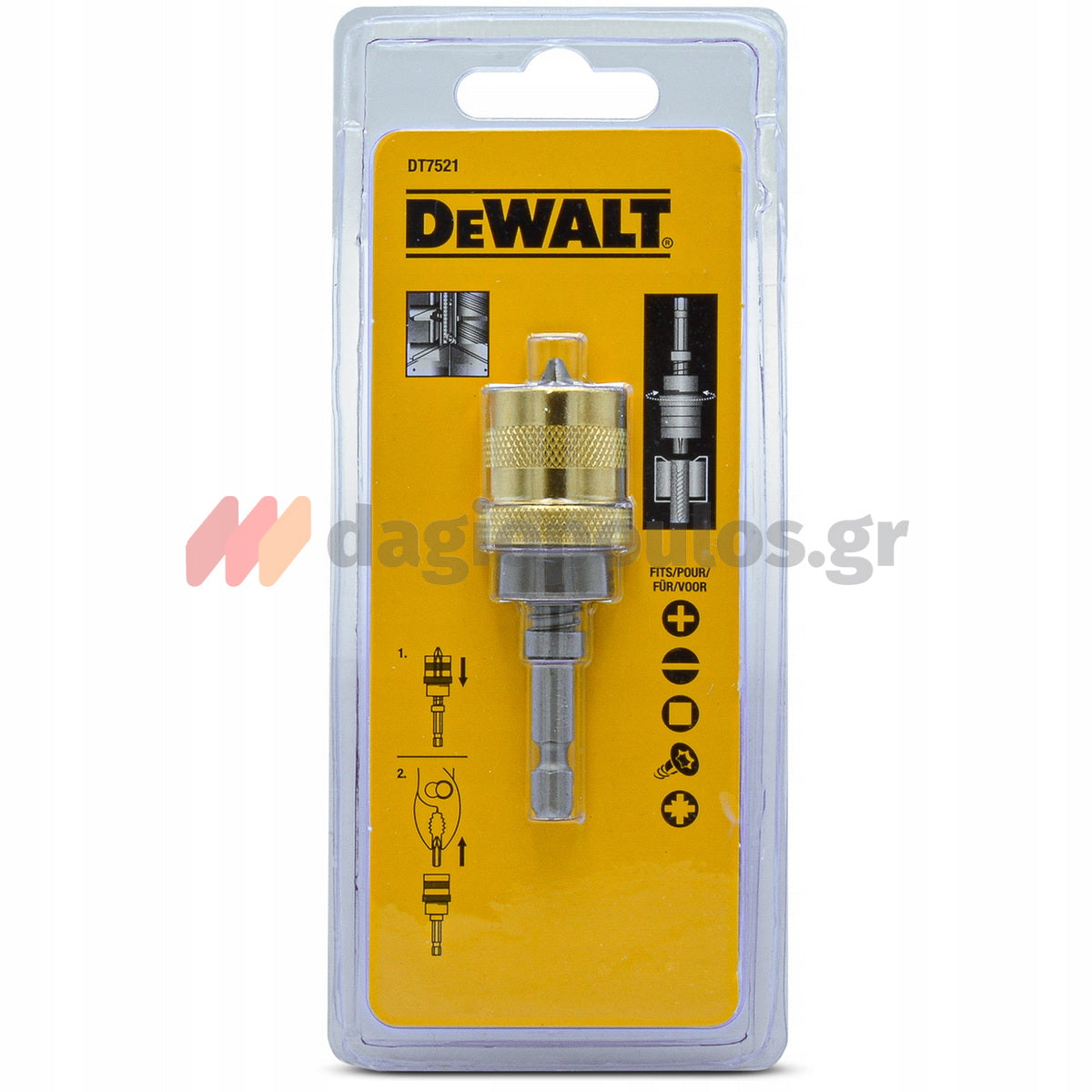 DeWalt DT7521-QZ Αντάπτορας Για Μύτες Γυψοσανίδας Ρυθμιζόμενος 75mm