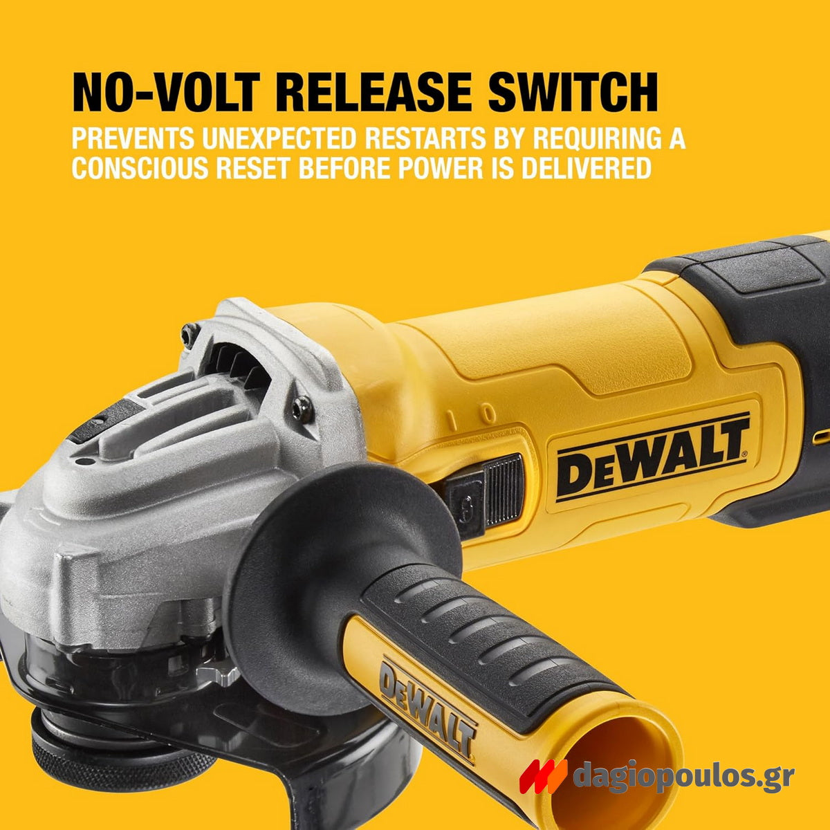 Dewalt DWE4257KT-QS Ηλεκτρικός Γωνιακός Τροχός 1500W 125mm Ρυθμιζόμενος Me Θόλο λείανσης - Βαλίτσα