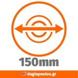 Smirdex 946 Βάση Velcro Πλαστική plastic Γωνιακού Τροχού M14 Οικονομική 150 mm