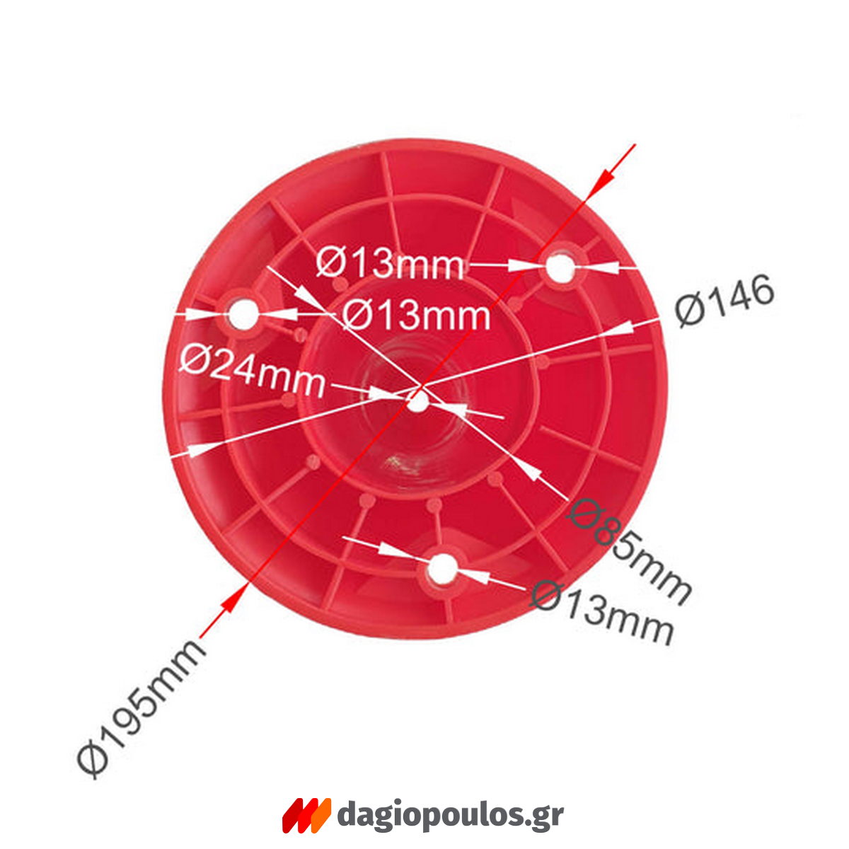 Κολωνάκι Σήμανσης PE 75cm