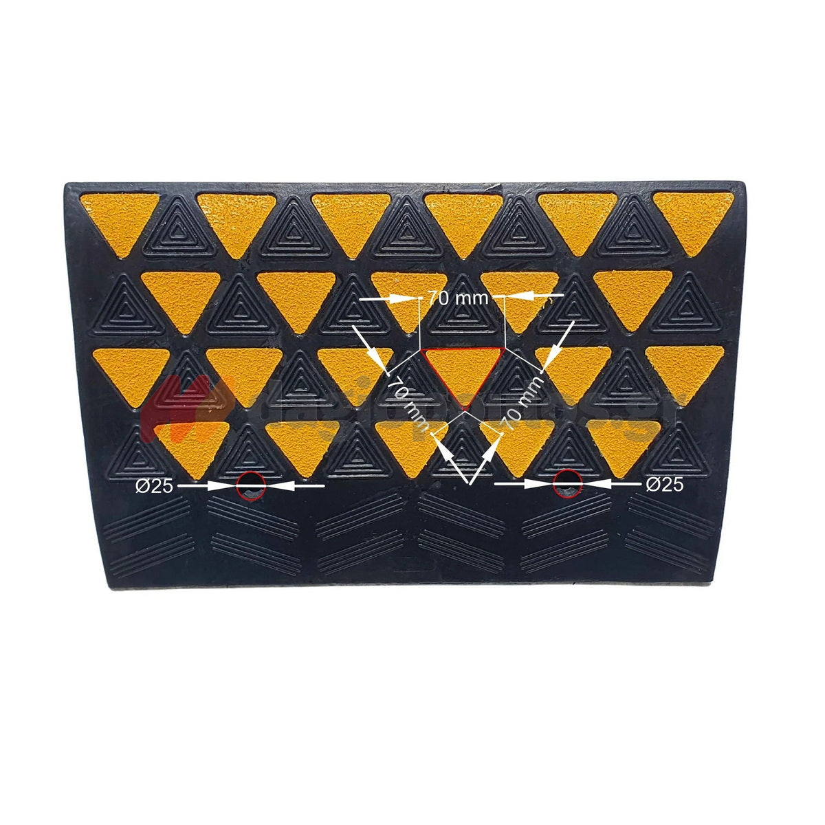 Ράμπα Πεζοδρομίου Μεσαία Χρωματιστή 60cm x 36cm x 15cm