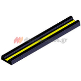 Λάστιχο Προστασίας Επιτοίχιο 1000mm x 160mm x 50mm ΚΙΤΡΙΝΟ/ΜΑΥΡΟ