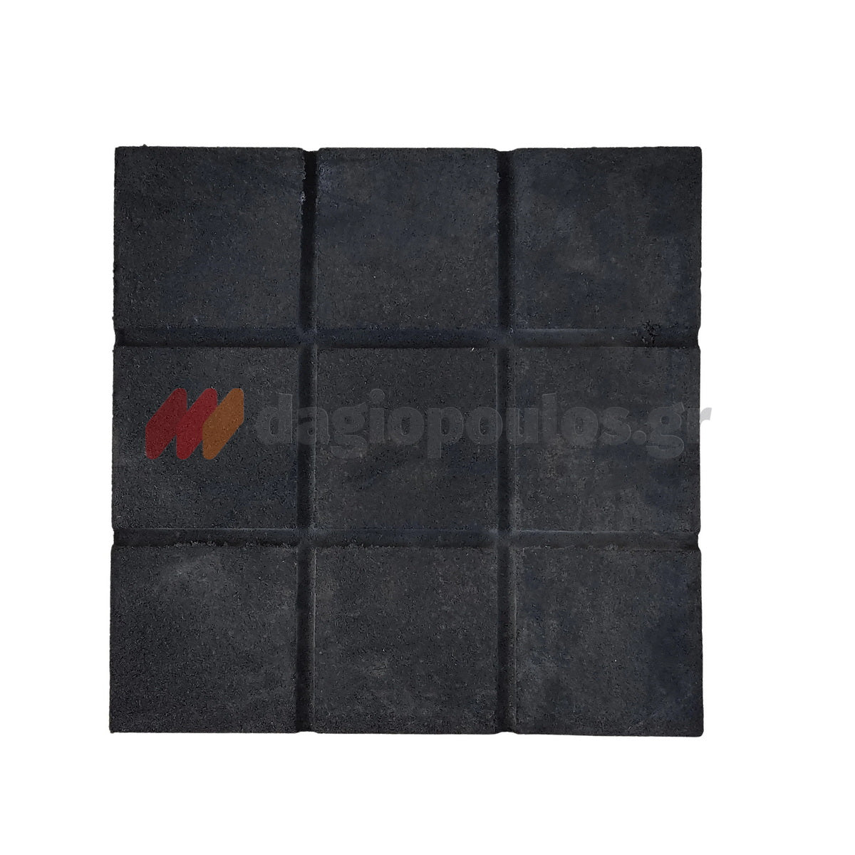 Ελαστικό Πλακάκι 50cm x 50cm x 4cm Κεραμιδί