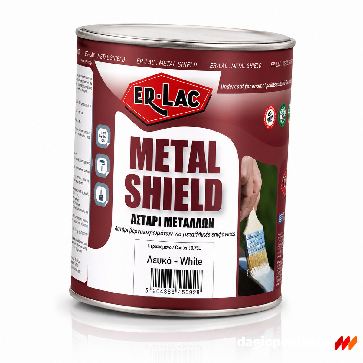 ErLac Metal Shield Αστάρι Υπόστρωμα Μετάλλων ΛΕΥΚΟ