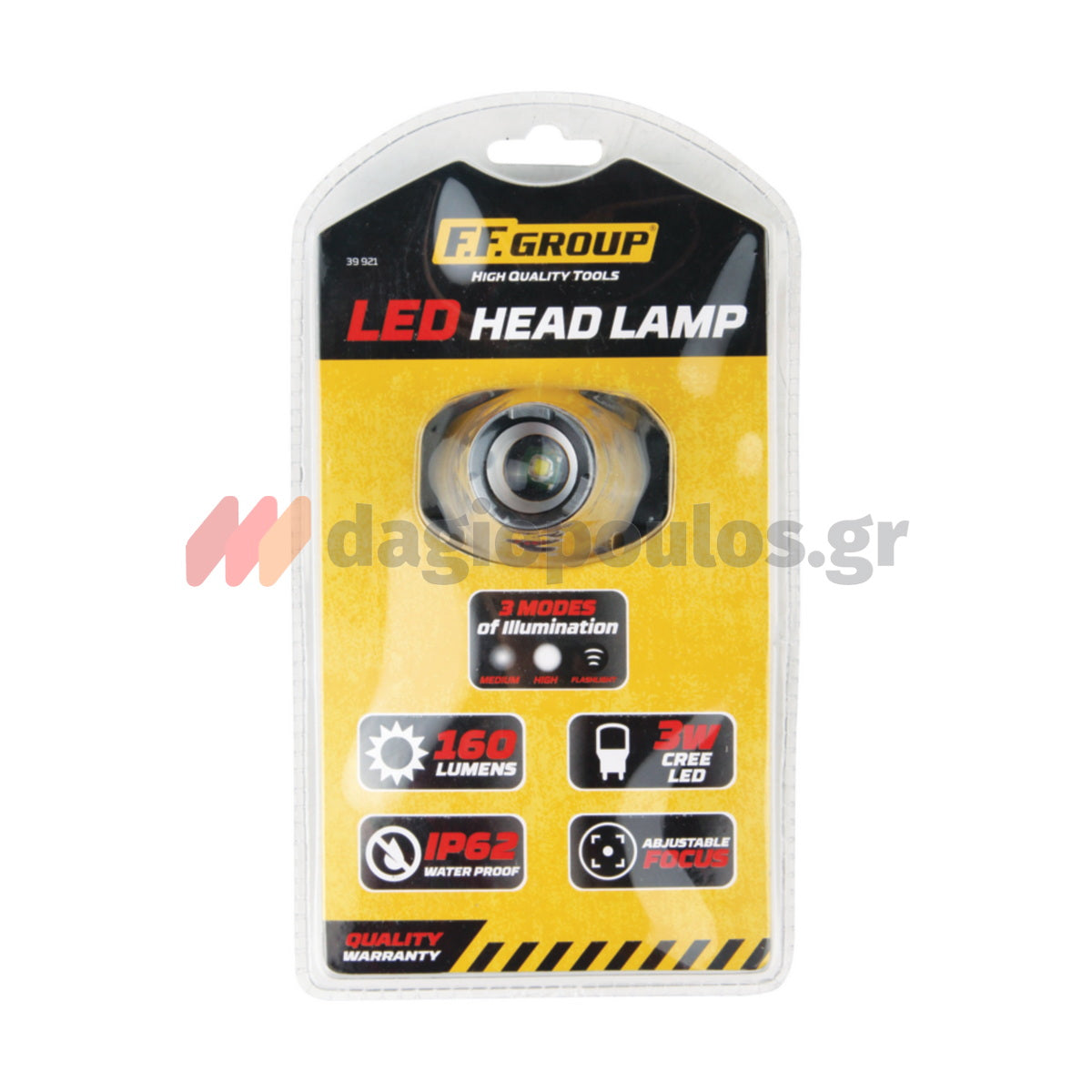 FFG 39921 Φακός Κεφαλής Μπαταρίας LED Ενισχυμένος 150 Lumens