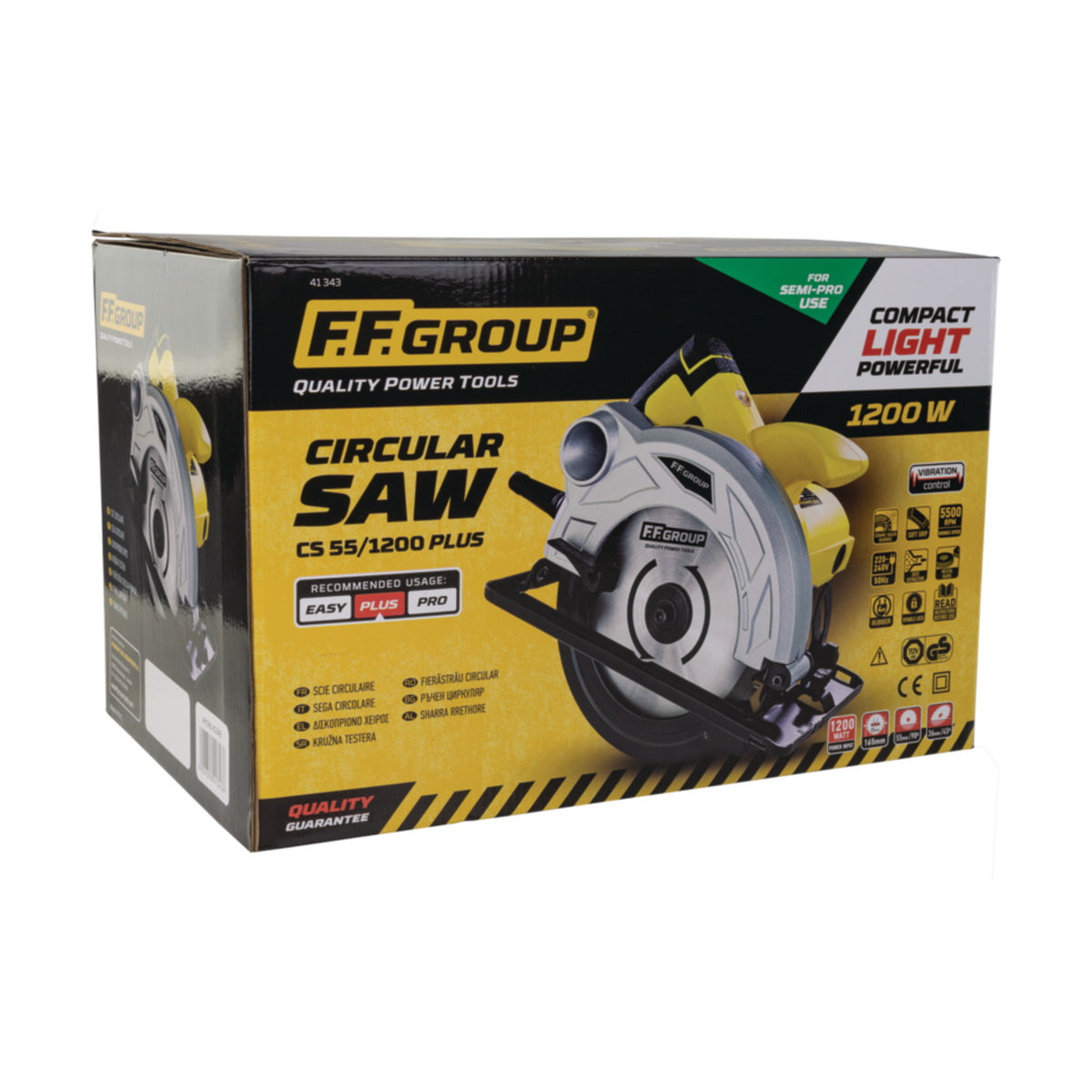 FF Group CS 551200 PLUS 41343 Ηλεκτρικό Δισκοπρίονο 1200Watt 165mm