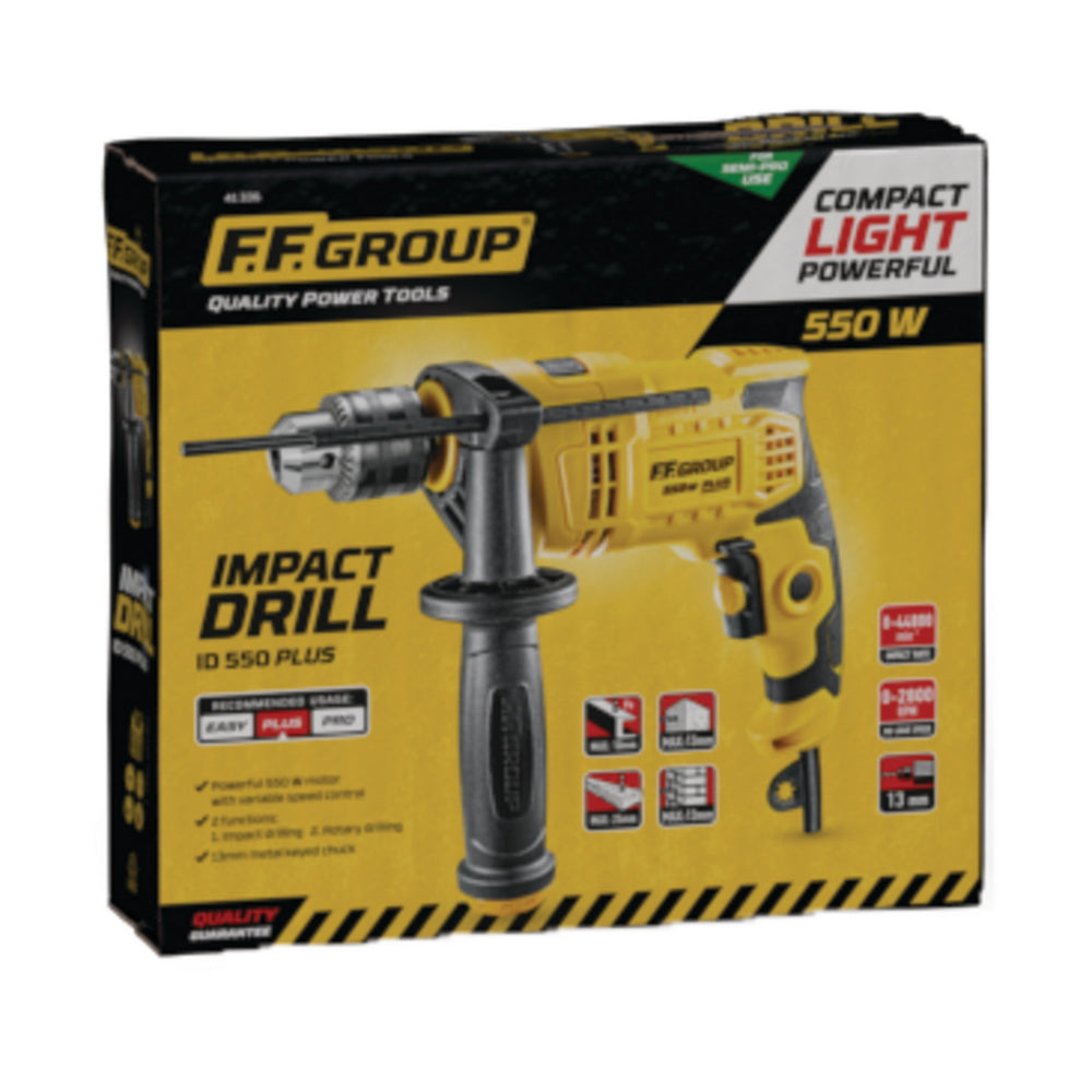 FF Group ID 550 PLUS 41336 Ηλεκτρικό Κρουστικό Δράπανο 550Watt