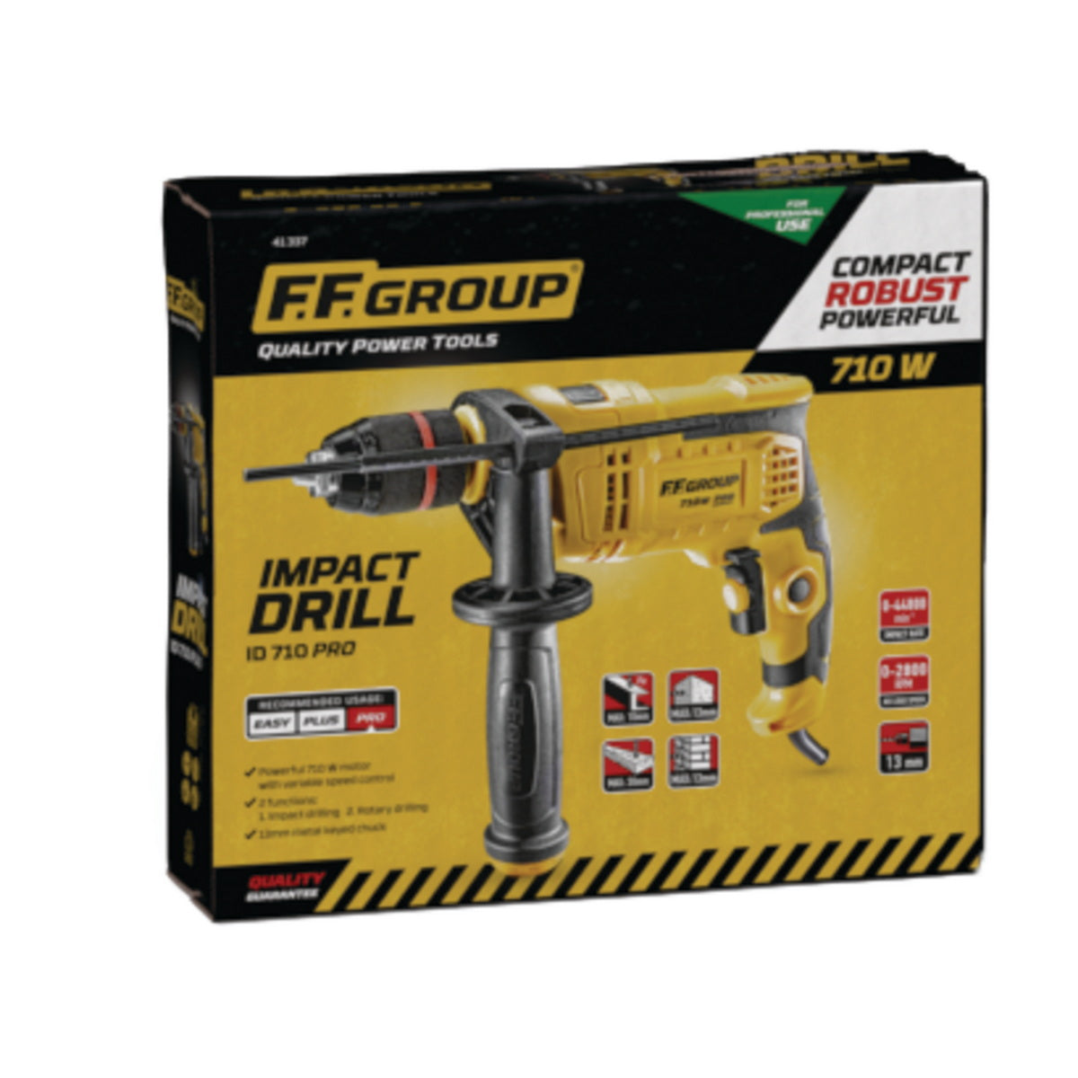 FF Group ID 710 PRO 41337 Ηλεκτρικό Κρουστικό Δράπανο 710 Watt