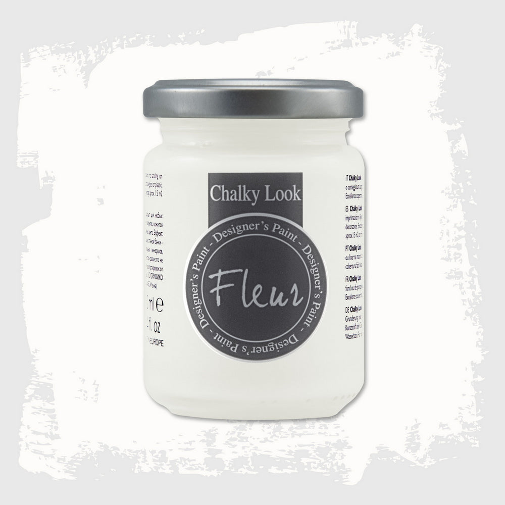 Fleur Chalky Look Άοσμο Οικολογικό Χρώμα Κιμωλίας F01 Titanium White