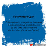 Fleur Chalky Look Άοσμο Οικολογικό Χρώμα Κιμωλίας F64 Primary Cyan