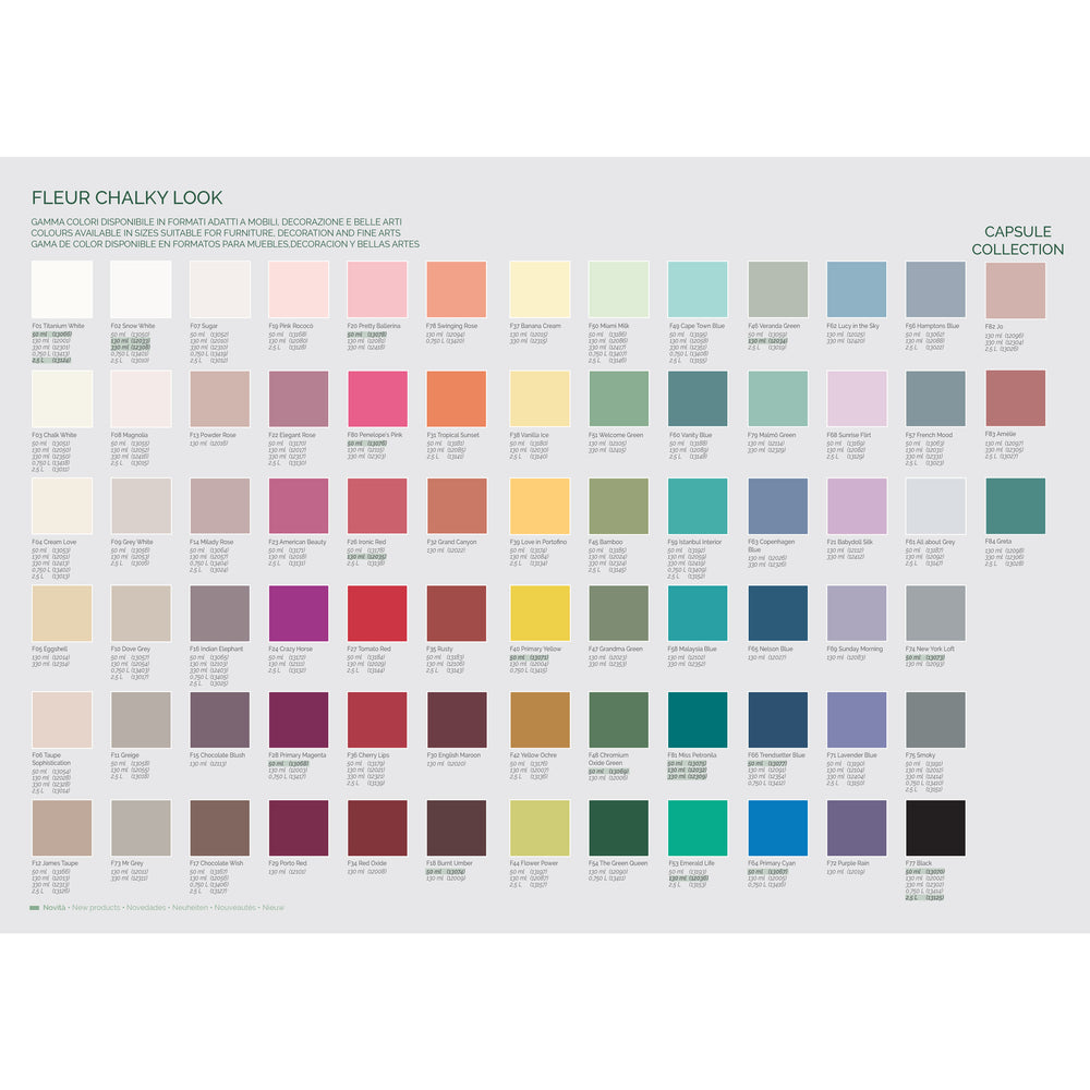 Fleur Chalky Look Άοσμο Οικολογικό Χρώμα Κιμωλίας F80 Penelope’s Pink